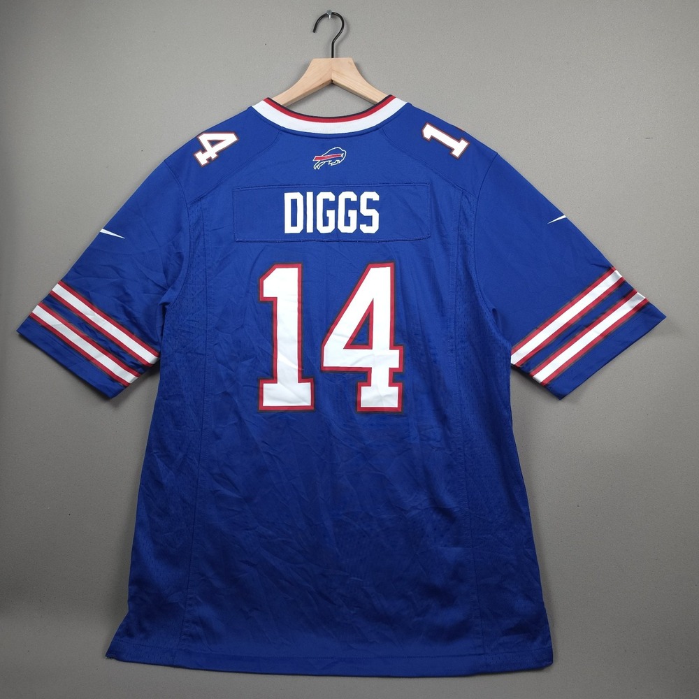 Nike Buffalo Bills Stefon Diggs #14 Game Jersey Men's L Royal Blue Home On Field